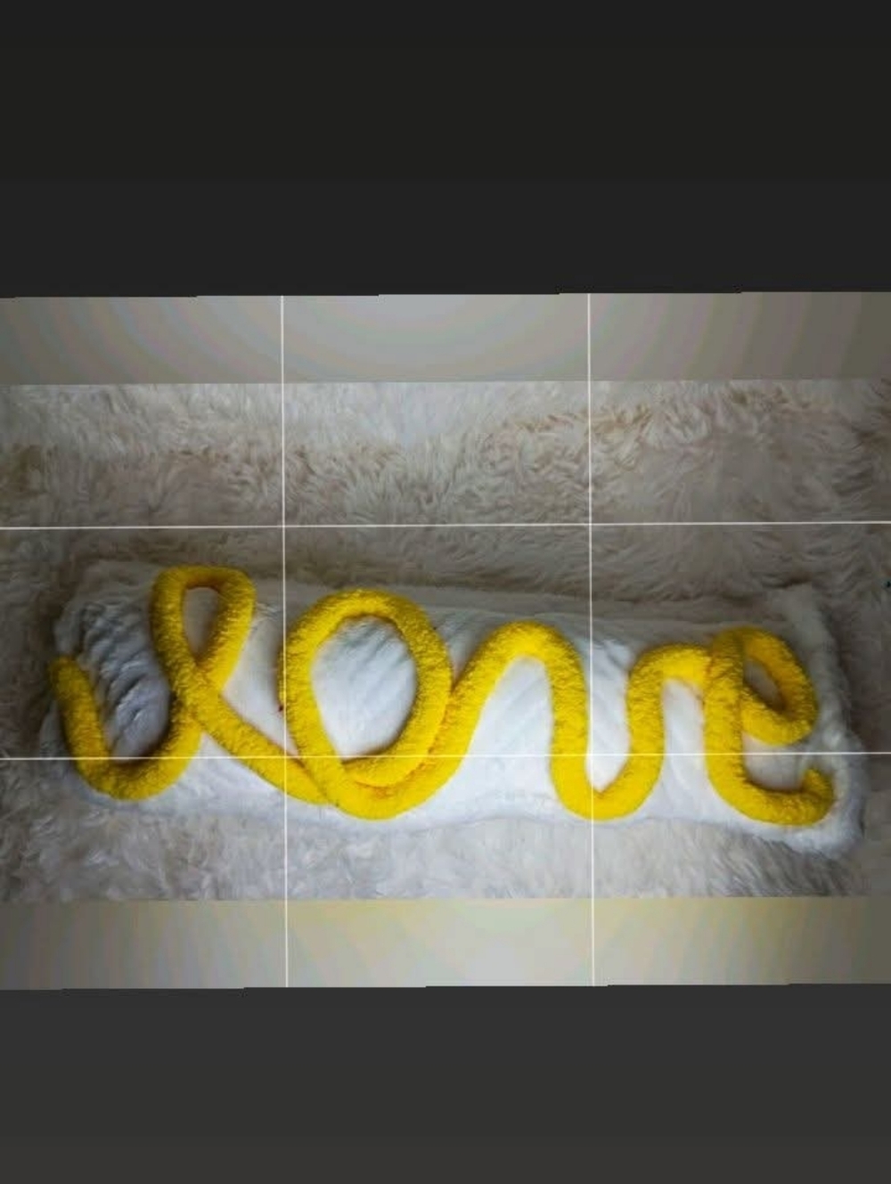 Yellow Chenille Decorative Throw Pillow Accent